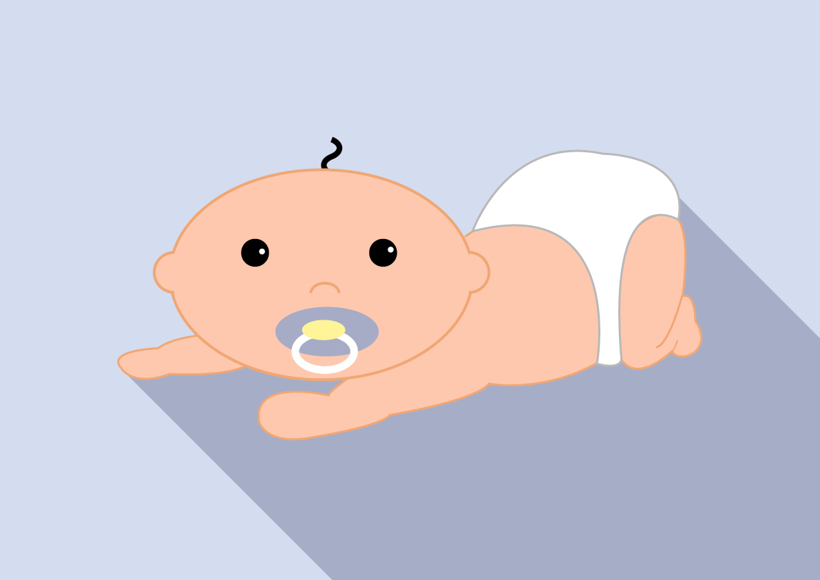 La posizione prona del neonato